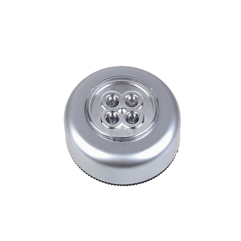 4 Led Battery-powered Wireless Night Light Stick Tap Touch Lamp Stick-on Push Light For Closets Cabinets Counters Or Utility Rooms Cordless Touch Light
