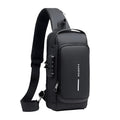 Trendy Anti-theft Crossbody Sling Bag With Usb Charging Port (1 Pc)