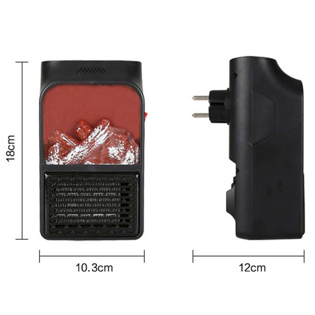 Portable Electric Fireplace Lamp Led Flame Heater (900w  1 Pc)