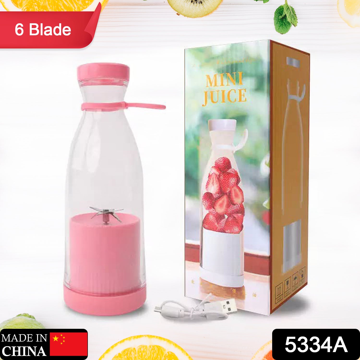 Blender Portable Juicer For Smoothie Juice  Vegetable Shakes