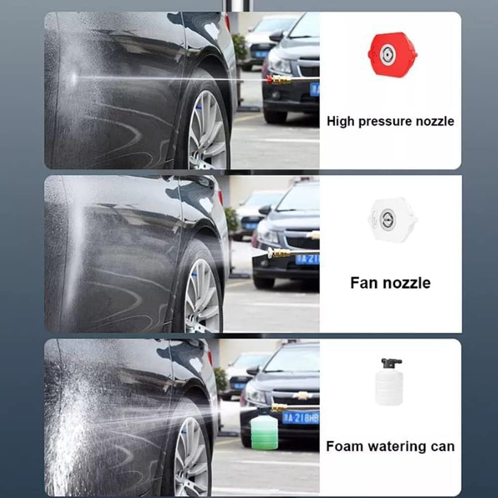 Cordless Pressure Washer, 48V Battery Portable Handheld CarCleaning Machine, 30BarPressure Water SprayGun Pressure WasherCar Wash Spray Gun.
