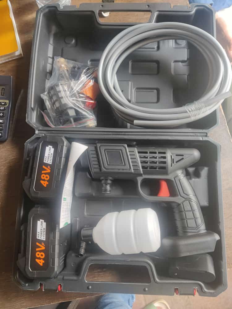 Cordless Pressure Washer, 48V Battery Portable Handheld CarCleaning Machine, 30BarPressure Water SprayGun Pressure WasherCar Wash Spray Gun.