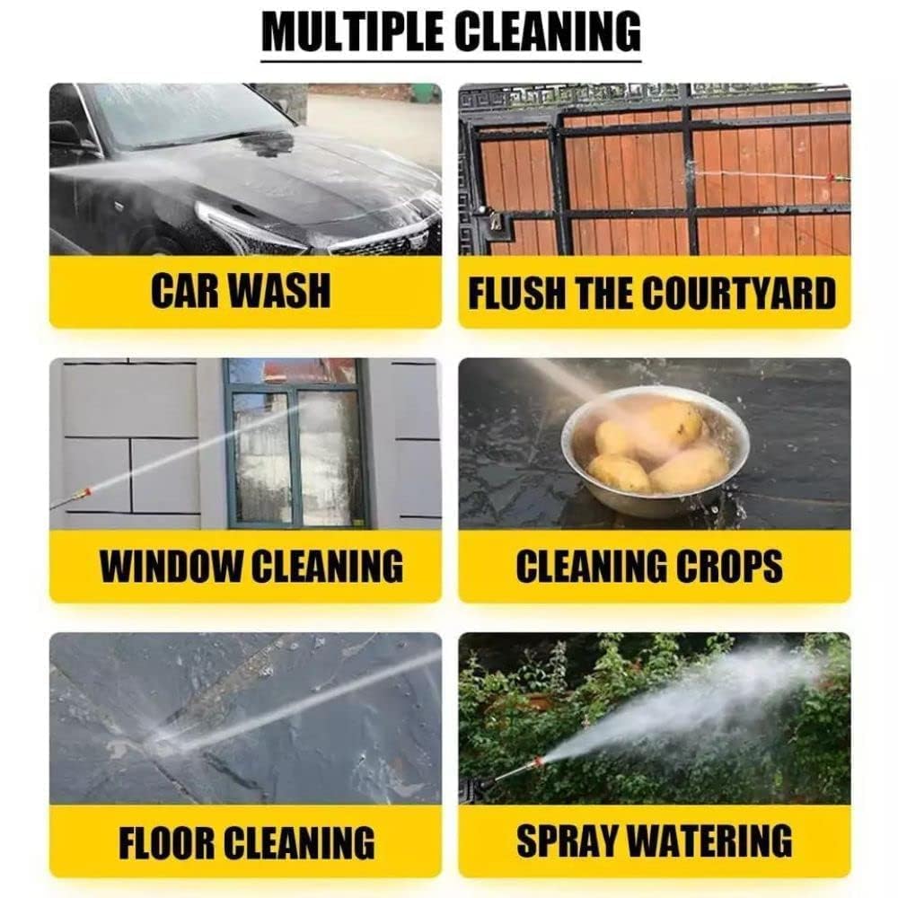 Cordless Pressure Washer, 48V Battery Portable Handheld CarCleaning Machine, 30BarPressure Water SprayGun Pressure WasherCar Wash Spray Gun.