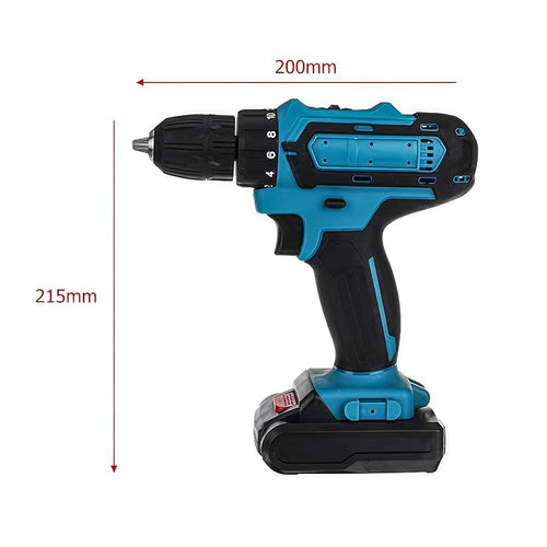 48V Cordless
Drill Machine Kit with 2
Li-Ion Batteries | Dual
Speed Electric Impact
Driver with Keyless
Chuck, LED Light &
Multiple Bits for Wood,
Metal & Wall.