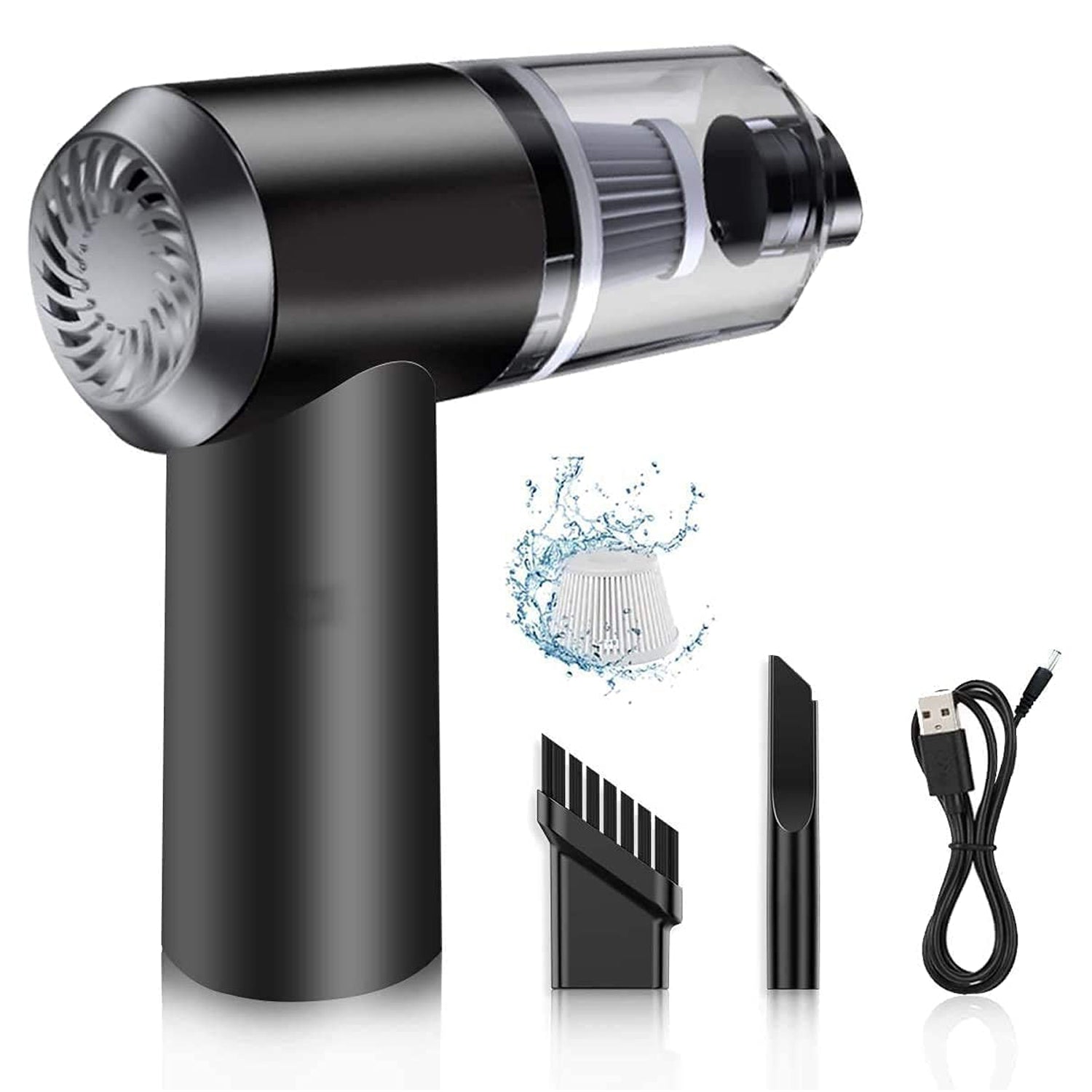 Vacuum Cleaner Dust Collection  2 In 1 Car Vacuum Cleaner 120w High-power Handheld Wireless Vacuum Cleaner Home Car Dual-use Portable Usb Rechargeable