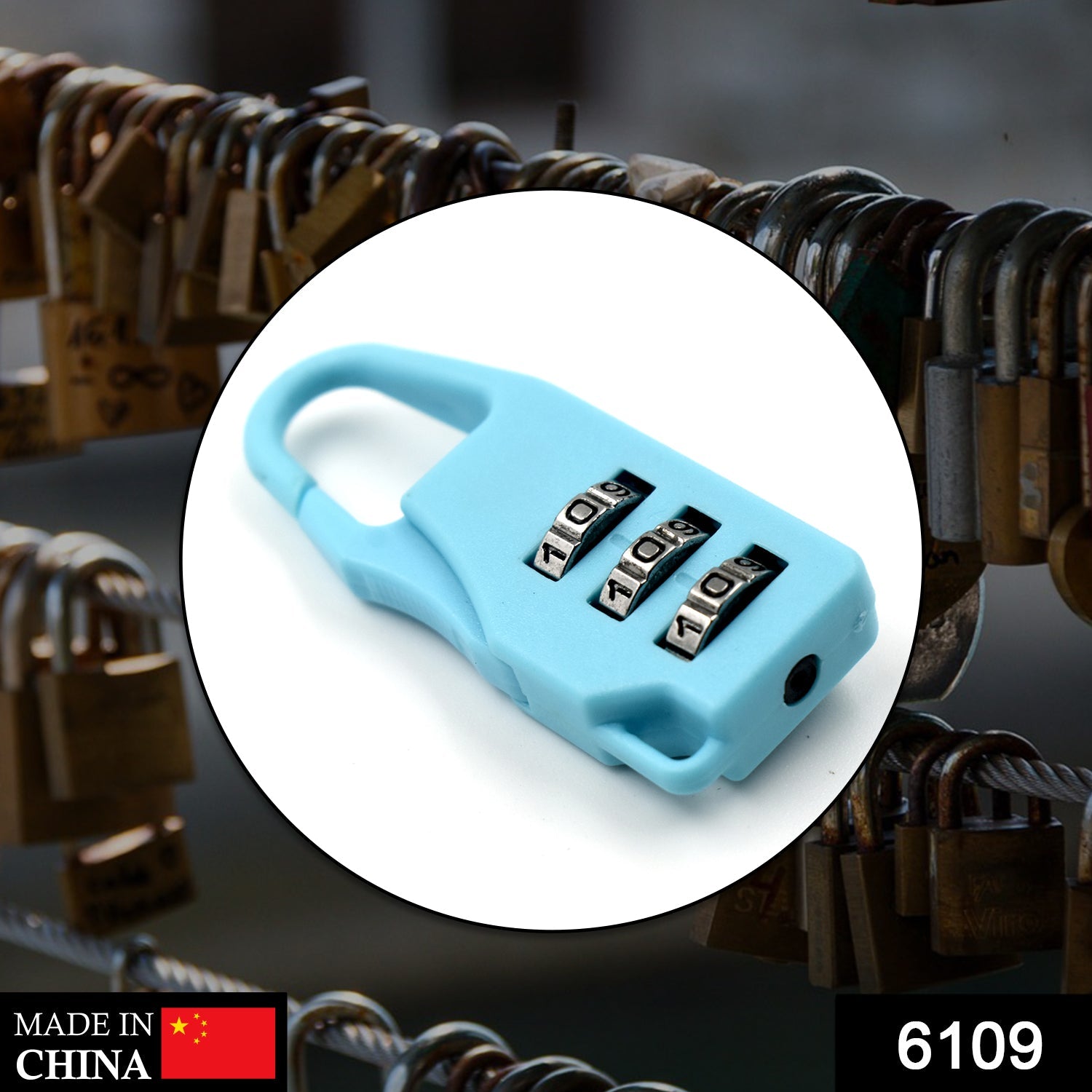 3 Digit Luggage Lock And Tool Used Widely In All Security Purposes Of Luggage Items And Materials.